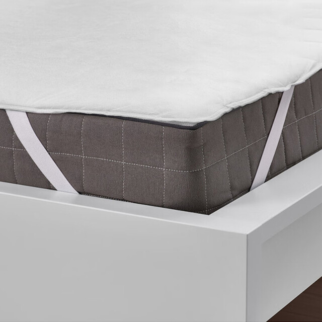 MENDALE Waterproof Strap Mattress Protector for Small Double Bed, Premium Mattress Protector with 4 Side Elastic Strap Mattress Cover Fits Up to 30cm Deep Mattresses, 135x200cm - image 1