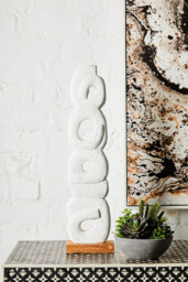 Fifty Five South Sculpture Fidel Rustic Rings White - thumbnail 1