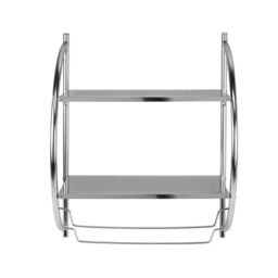 Croydex Curved Shelving Unit & Towel Rack - thumbnail 3