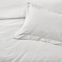 Yard Duvet Cover Set Waffle 100% Cotton White King - thumbnail 3