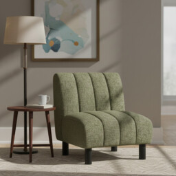 Accent Chair Lily Panelling Green - thumbnail 7