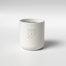 The Lab Co. Luxury Scented Candle - Ceramic Jar - 45hrs Burn Time - Relaxing Fragrance with Cotton, Lavender and Jasmine - 100% Vegan Soy Wax - 280g wax weight - thumbnail 3