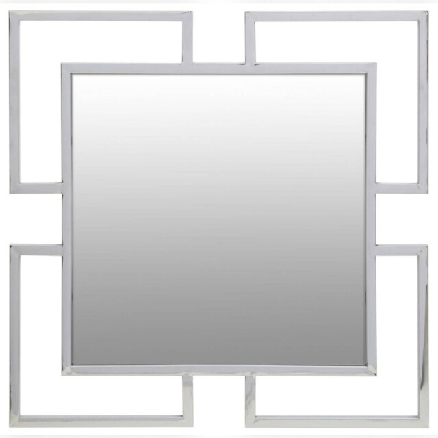 Interiors by Premier Wall Mirror Allure Square Silver 80x80cm - image 1