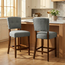 Bar Stool Oakridge Dark Grey/Walnut - thumbnail 7