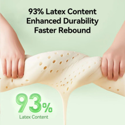 Lebonsoir Latex Pillow (Dream Wave) - Neck and Shoulder Pain Relief, Ergonomic Design,  Bedroom, Sleep Comfort - 60*40*10/12 cm, 93% Latex‑Made with Natural Latex Liquid from Thailand - thumbnail 3