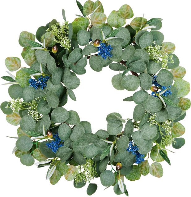 18inch  olive eucalyptus wreath-1pcs - image 1