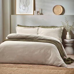 Yard Duvet Cover Set Waffle 100% Cotton Linen Double - thumbnail 1