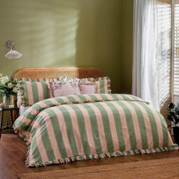 Wylder Duvet Cover Set Bridie Pink/Green Single - thumbnail 1