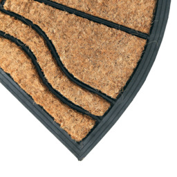 Coco & Coir Doormat Sunrise Natural/Black - thumbnail 2