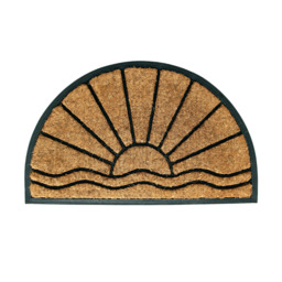 Coco & Coir Doormat Sunrise Natural/Black - thumbnail 3