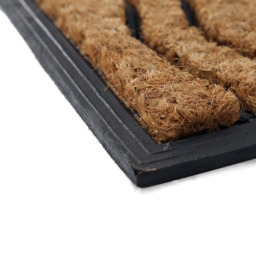Coco & Coir Doormat Sunrise Natural/Black - thumbnail 4