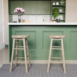 Chef Vida Bar Stool Wooden Swivel Natural - thumbnail 6