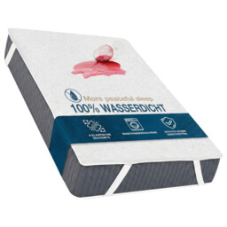 LeBonsoir Waterproof Mattress Protector， Breathable Mattress Topper， Non Slip with 4 Corner Elastics， Stain Protection， Washable， Water Proof，Crinkle-Free Mattress Topper， Breathable，100% Microfiber， White，  180 x 200cm - thumbnail 3