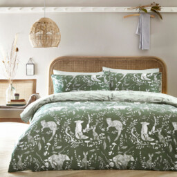 Furn Duvet Cover Set Buckthorn Green Double - thumbnail 1
