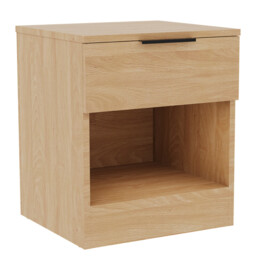 Vida Designs Bedside Table Trega 1 Drawer Pine - thumbnail 5