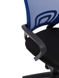Interiors by Premier Office Chair with Arms Frazer Mesh Black/Blue - thumbnail 2