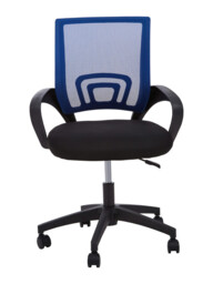 Interiors by Premier Office Chair with Arms Frazer Mesh Black/Blue - thumbnail 3