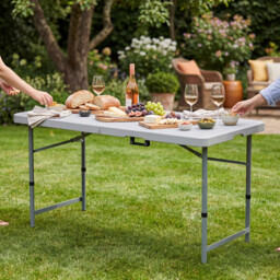 Home Vida Folding Table 61x122cm/4ft White - thumbnail 4