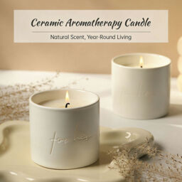 Zooly Dongyang Ceramic Scented Candle - Westin White Tea (White), 250G, 1PC - thumbnail 3