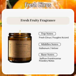 Zooly Silver Lid Cream Jar Scented Candle - Fresh Citrus, 200G, 1PC - thumbnail 5