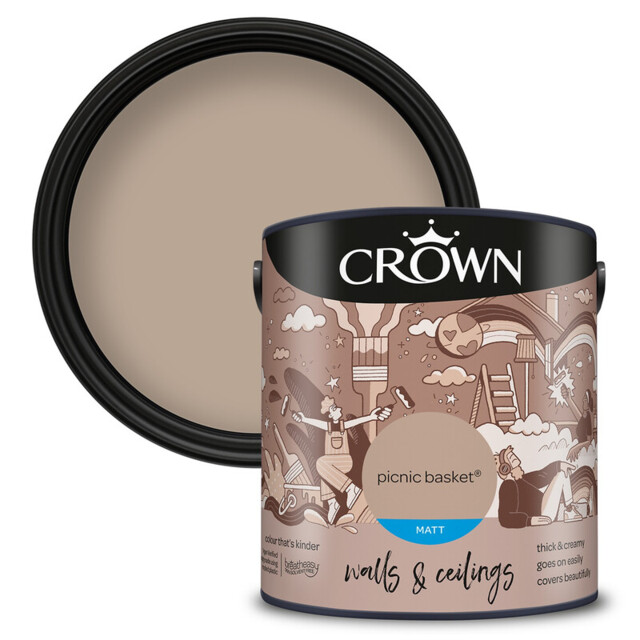 Crown Matt Emulsion Picnic Basket 2.5L - image 1