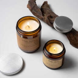 Zooly Silver Lid Cream Jar Scented Candle - Lavender Eucalyptus, 200G, 1PC - thumbnail 1