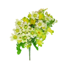 Wei's Moment 6 Bundles of Artificial Balcony  Plants and Indoors, Plastic Flowers Decoration, Faux Plastic, UV-Resistant Flowers for Graves and Garden Light green - thumbnail 4