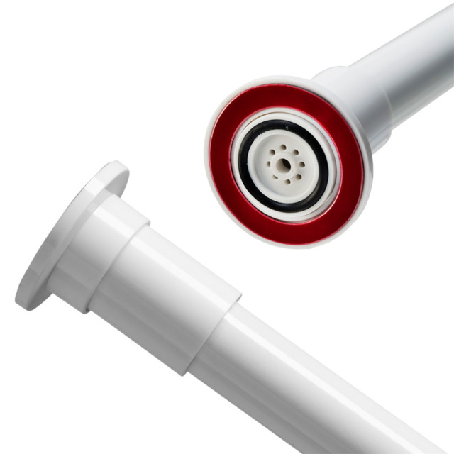 Croydex Shower Curtain Rod Stick n Lock™ Telescopic White 70-122cm - image 1