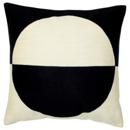 Bosie Cushion Ozella Embroidered Black/Cream Square 50x50cm - thumbnail 2