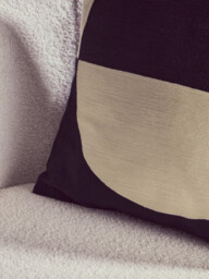 Bosie Cushion Ozella Embroidered Black/Cream Square 50x50cm - thumbnail 6