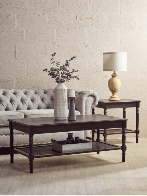 Interiors by Premier Coffee Table Heritage Rectangle Black - image 1