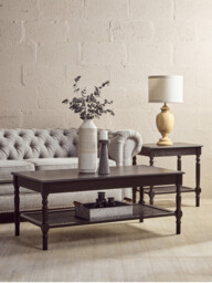 Interiors by Premier Coffee Table Heritage Rectangle Black - thumbnail 1