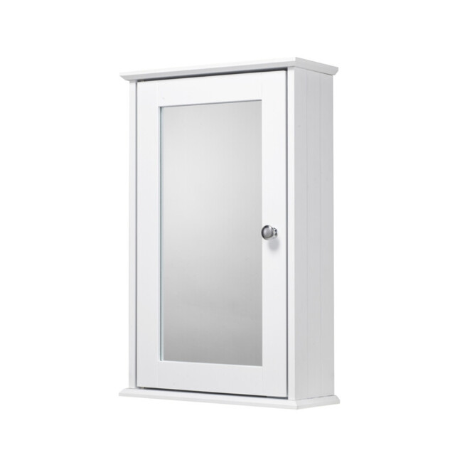 Croydex Malton White Bathroom Mirror Cabinet (53x34x13cm) - image 1