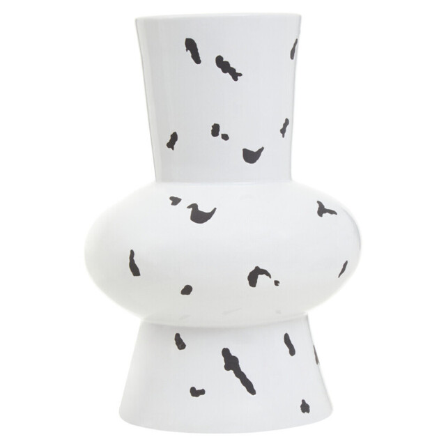 Fifty Five South Vase Tundra Tall White/Black Large - image 1