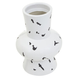 Fifty Five South Vase Tundra Tall White/Black Large - thumbnail 4