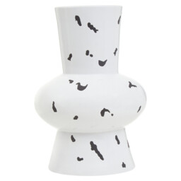 Fifty Five South Vase Tundra Tall White/Black Large - thumbnail 1