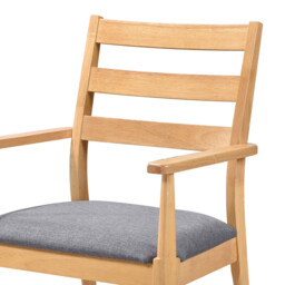 Dining Chairs with Armrests Orlando Oak/Grey 2pcs - thumbnail 6