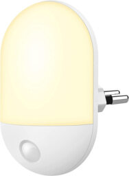 Sensor night light warm white 2800-3200K, SMD LED 0.5W 110-220V ABS+Metal, 20LM for bedroom, nursery, hallway - thumbnail 7