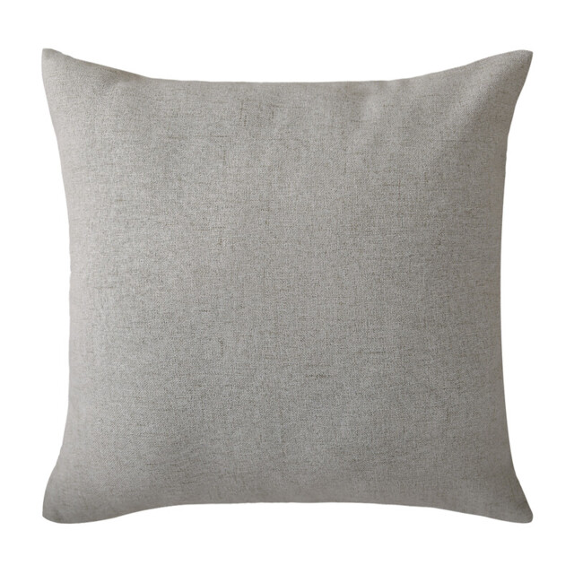 Deconovo faux linen cushion cover light grey color 50*50cm 1pc - image 1