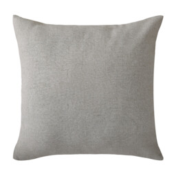 Deconovo faux linen cushion cover light grey color 50*50cm 1pc - thumbnail 1