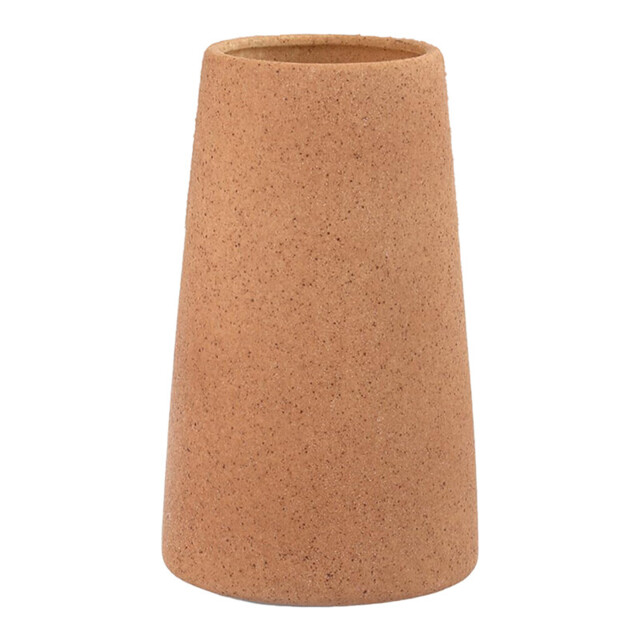 1pc/15cm/6in, Beige Vase - Ceramic Vase, 15 cm Minimalist Boho Decorative Beige for Modern Vase, Flower Vase, Farmhouse Table Shelf Decoration, Pampas Grass Vases, Suitable for Living Room, Living Room, Kitchen(brown) - image 1