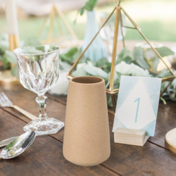 1pc/15cm/6in, Beige Vase - Ceramic Vase, 15 cm Minimalist Boho Decorative Beige for Modern Vase, Flower Vase, Farmhouse Table Shelf Decoration, Pampas Grass Vases, Suitable for Living Room, Living Room, Kitchen（brown） - thumbnail 2