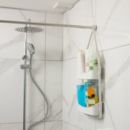 Addis 2 Tier Shower Caddy - White - thumbnail 7