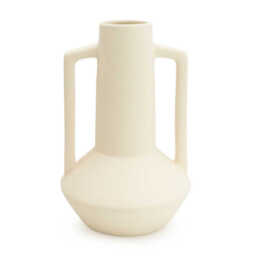 Candlelight Vase Handles Ceramic Cream H:25cm - thumbnail 1