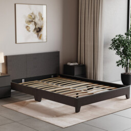 Vida Designs Bed Frame Victoria Linen Dark Grey Double - thumbnail 4