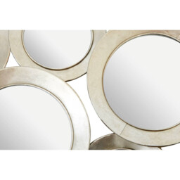 Interiors by Premier Wall Mirror Marcia Hammered Iron Silver 54x107cm - thumbnail 3