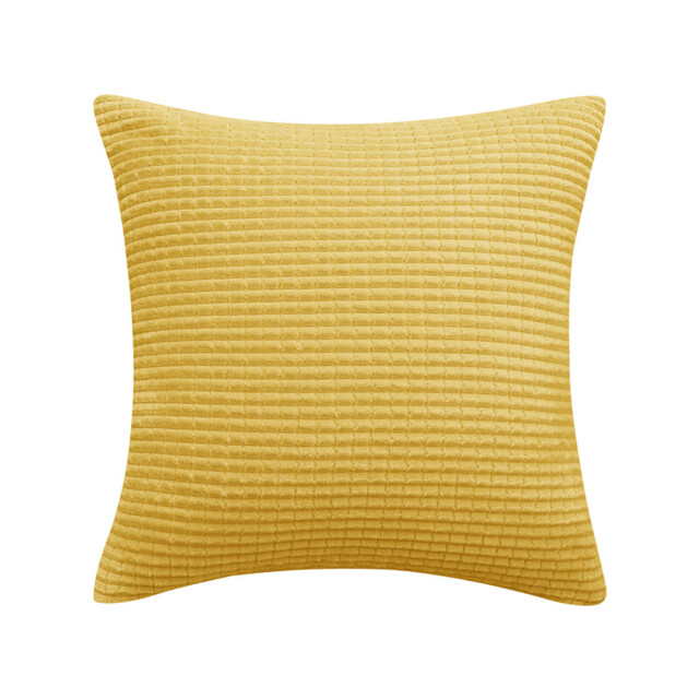 Deconovo Velvet cushion cover golden color 50*50cm 1pc - image 1