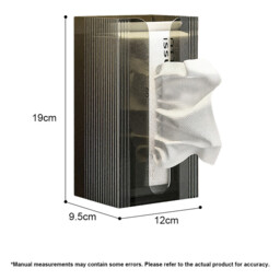 SNSP Toilet Tissue Box Storage Box Light Luxury Multi Functional Toilet Paper Drawing Wall Hanging Tissue Box No Punching - thumbnail 2