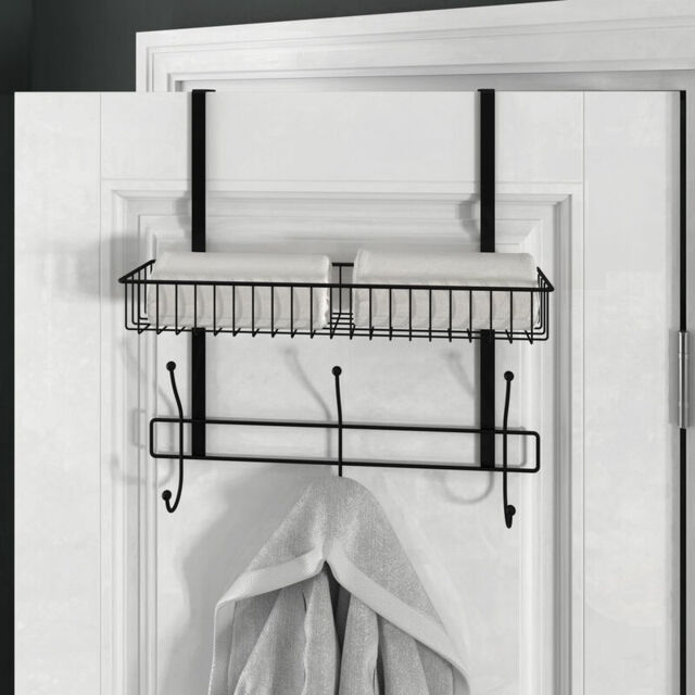 Croydex Large Hook Over Storage Basket - Black - image 1