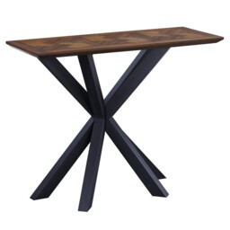 Console Table Nevada Parquet Walnut/Black - thumbnail 5
